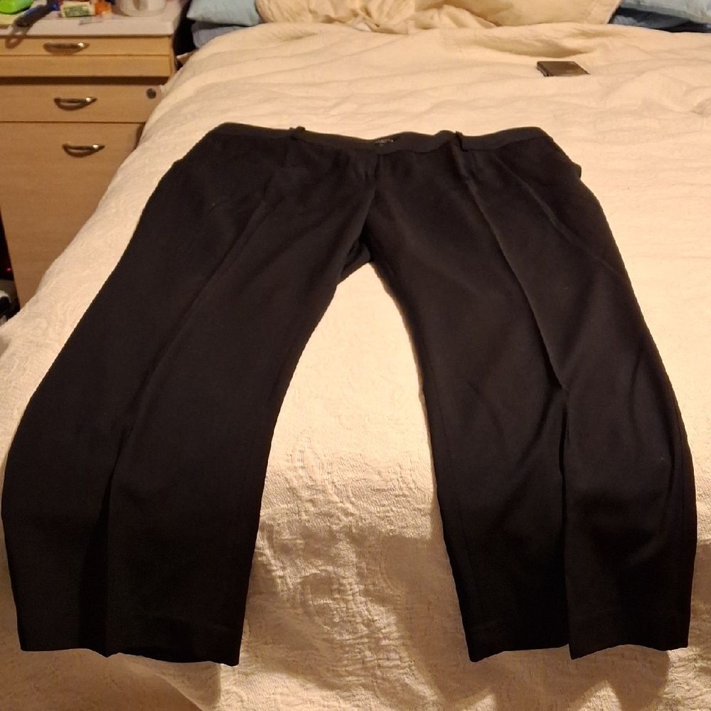 Talbots Classic Black Wide Leg Pants (Can249)